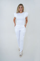 Camisa Nubes Blanco Para Dama